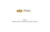 SOP BIDANG KEPEGAWAIAN - fisip.unpad.ac.idfisip.unpad.ac.id/wp-content/uploads/2018/03/SOP-Kepegawaian.pdf · 1 Memeriksa database dosen dan tenaga kependidikan untuk menentukan siapa