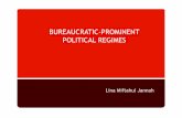 BUREAUCRATIC-PROMINENT POLITICAL REGIMES · Sistem Politik-Birokrasi di Negara Berkembang ... Kamboja dan Laos) ... pemerintahan sipil dan normalisasi konstitusi ...