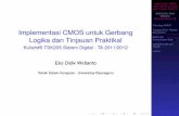 Implementasi CMOS dan Tinjauan Praktikal …didik.blog.undip.ac.id/files/2012/04/TSK205-Kuliah6-CMOS... · 2016-05-14 · I Gerbang logika CMOS: NOT, AND, OR, NAND, NOR I Buffer,