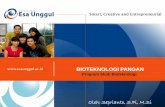 BIOTEKNOLOGI PANGAN - …ibt421.weblog.esaunggul.ac.id/.../6225/2017/08/PPT-UEU-Bioteknologi... · Berbagai jenis kue Tepung gandum Saccharomyces cerevisiae Kopi Biji kopi Erwinia