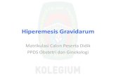 Hiperemesis Gravidarum - …edunakes.bppsdmk.kemkes.go.id/images/pdf/Obsgin_4... · •Hiperemesis gravidarum terjadi akibat interaksi kompleks dari faktor biologis, psikologis, dan