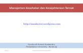 Manajemen Kesehatan dan Kesejahteraan Ternakblogs.unpad.ac.id/dwicipto/files/2011/02/Kuliah-1.-Mankester.pdf · Mini-lecture (Assessment) Kurikulum SAP, ... Presentasi 2. Tampilan