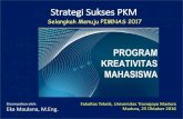 Strategi Sukses PKM - maulana.lecture.ub.ac.idmaulana.lecture.ub.ac.id/files/2016/10/Strategi-Sukses-PKM-dan... · Reservoir Air Tanah PKM-KC (Ilham, dkk) ... air bersih kebudayaan