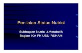Penilaian Status Nutrisi - ocw.usu.ac.idocw.usu.ac.id/course/download/1125-gizi/mk_giz_slide_penilaian... · • Interpretasi - BB/U diplot pada kurva: BB < sentil ke 10 : defisit