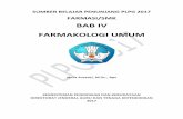 BAB IV FARMAKOLOGI UMUM - sertifikasiguru.uad.ac.idsertifikasiguru.uad.ac.id/wp-content/uploads/2016/10/BAB-IV... · mendapatkan dasar ilmiah untyk penggunaan obat. Pengembangaan