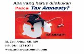 Apa yang harus dilakukan Pasca Tax Amnesty? .No Form SPH Harta di SPH Hutang 100% Hutang di TA Harta