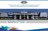 RENCANA STRATEGIS TAHUN 2016 - 2020 - isi … · rencana strategis tahun 2016 - 2020 kementerian riset, teknologi dan pendidikan tinggi institut seni indonesia padangpanjang