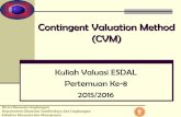 Contingent Valuation Method VALUATIO… · untuk mempermudah perolehan selang kepercayaan dan reabilitas. (6) ... y = x 1 + x 2 + x 3 + ....+ x n ... jumlah sampel yang akan diambil