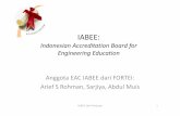 IABEE - fortei2015.untan.ac.idfortei2015.untan.ac.id/file/7.pdf · Teknik (tenaga teknik) & insinyur yang berkompeten Penerapan akreditasi pendidikan yang diakui International FORTEI