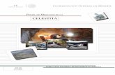 CELESTITA - gob.mx · para la industria de cristales en la producción de pantallas de TV; ... que existen fallas afectando a la mineralización, ... de barita y celestita, ...