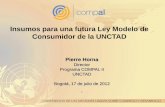 Insumos para una futura Ley Modelo de Consumidor de … · independientes de defensa del consumidor; ... Rediseño de la pagina web de la DAC Preparación del SAAM El Salvador Proyectos