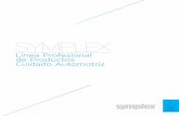 Catalogo Symplex PARA PDF - autopinturasjorma.com · CERAS Y PROTECTORES DE PINTURA Con la más avanzada técnologia en brillo y protección para la pintura automotriz ... usado en