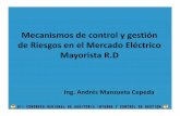 Ing. Andrés Manzueta Cepeda · Interconectado de la República Dominicana ... ¾El mercado spot es un mercado de transacciones de compra y venta de electricidadde cortoplazoa costomarginal.