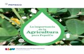 La importancia de la Agricultura - pepsico.es · PepsiCo en Iberia. 3 . I La importancia de la Agricultura para PepsiCo. ... desde el cultivo, maquinaria y consumo de fertilizantes,