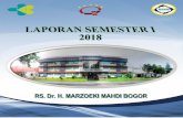 Laporan Semester I 2018 310718 - rsmmbogor.com Semester I 2018 RSMM... · Semoga laporan inidapat memberikan manfaat untuk perbaikan kinerja RS. Dr. H. Mazoeki Mahdi Bogor yang akan