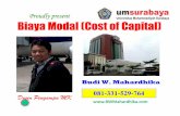 Proudly present Biaya Modal (Cost of Capital)fe.um-surabaya.ac.id/.../uploads/2018/04/Pertemuan-MK-9-Revisi.pdf · • Contoh: Sebuah perusahaan ... • Soal! Perusahaan membutuhkan