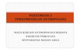 PERTEMUAN 3 perkembangan antropologi okagungsuharyanto.blog.uma.ac.id/wp-content/uploads/sites/377/2017/... · Kesehatan Masyarakat dan Antropologi konsepsi dan sikap hidup mengenai