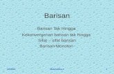 Barisan - Official Site of Edi Sukirman - Gunadarma Universityediskm.staff.gunadarma.ac.id/.../barisan-dan-deret-UG.ppt · PPT file · Web viewSelang konvergensi untuk deret Deret