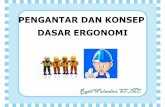 PENGANTAR DANKONSEP DASAR ERGONOMI - Official Site …ratih_wulandari.staff.gunadarma.ac.id/Downloads/files/47559/2... · keamanan, keselamatan, kesehatan, kenyamanan, efektifitas