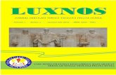 Jurnal Luxnos Vol.1, No.1, Edisi Januari-Juli 2016 · Nabi Yoel menyerukan tentang bencana alam yang akan ... Allah. Datangnya belalang dan bencana kekeringan menjadi pertanda akan