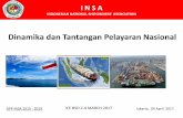 Dinamika dan Tantangan Pelayaran - transasia-exhibition.com · Dinamika dan Tantangan Pelayaran Nasional I N S A INDONESIAN NATIONAL SHIPOWNERS’ ASSOCIATION DPP INSA 2015 - 2019