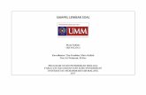 SAMPEL LEMBAR SOAL - biology.umm.ac.idbiology.umm.ac.id/files/file/Sampel Lembar Soal no copy.pdf · PROGRAM STUDI PENDIDIKAN BIOLOGI. FAKULTAS KEGURUAN DAN ILMU PENDIDIKAN UNIVERSITAS
