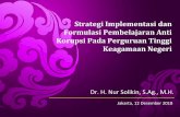 Strategi Implementasi dan Formulasi Pembelajaran Anti ... · Keagamaan Negeri Dr. H. Nur Solikin, S.Ag., M.H. Jakarta, 12 Desember 2018 . Pengantar Kondisi Pembelajaran Pendidikan
