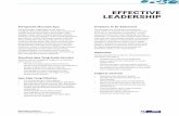 EFFECTIVE LEADERSHIP - forummanajemen.comforummanajemen.com/silabus/03-Effective-Leadership.pdf · Perkembangan lingkungan bisnis saat ini ... sebagai modal utama menjadi penentu