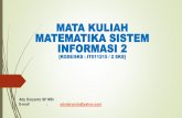 MATA KULIAH MATEMATIKA SISTEM INFORMASI 2adydaryanto.staff.gunadarma.ac.id/Downloads/files/53043/1... · dibidang komputer, Riset Operasi semakin diterapkan menangani masalah yang