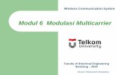 Modul 6 Modulasi Multicarrier · Sinyal-sinyal multipath datang pada waktu yang berbeda dengan amplitudo dan pergeseran fasa yang berbeda, yang menyebabkan pelemahan dan penguatan