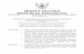 BERITA NEGARA REPUBLIK INDONESIA - persi.or.id · Tahun 1996 Nomor 49, Tambahan Lembaran Negara Republik Indonesia Nomor 3637); 6. Peraturan Pemerintah Nomor 38 Tahun 2007 tentang