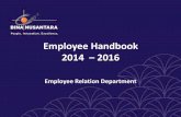 Employee Handbook 2014 2016 - bcld.binus.edubcld.binus.edu/blended/admin/Files/FckEditor/file/E-Induction April... · satu) tahun, belum menikah, tidak mempunyai pekerjaan dan masih