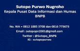 Sutopo Purwo Nugrohomatsui-glocal.com/wp-content/uploads/2018/08/2018-08_07_Pres-Conf... · 14 KM eka Jaya 25 5x sorti 1.000 Pel. Bangsal, NTB ... 25% sistem listrik di Lombok masih