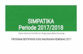 SIMPATIKA Periode 2017/2018 · Nomor PTK Kementerian Agama ... (UNESA) Universitas Negeri Malang (UM) ... kewajiban untuk membuat laporan kemajuan sebanyak 4 kali.