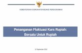 Penanganan Fluktuasi Kurs Rupiah: Bersatu Untuk Rupiahfmb9.id/document/1536715731_KEMENKO.pdf · Indeks Mata Uang Indonesia dan Negara Kawasan terhadap US$ (1/1/2018=100) ... kenaikan