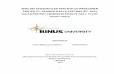 ANALISIS EFISIENSI DAN EFEKTIVITAS MANAJEMEN PROYEK …thesis.binus.ac.id/doc/Cover/cover_2013_0035.pdf · PROYEK PT. SYAMSIR KARYA PERTAMA (PT. SKP) DALAM PROYEK AMMONIUM NITRATE