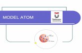 MODEL ATOM · MODEL ATOM DALTON Atom ialah bagian ... MODEL ATOM THOMSON Menghasilkan teori yaitu : 1. Atom bukan sebagai partikel terkecil dari ... garis-garis hitam pada