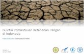 Buletin Pemantauan Ketahanan Pangan di Indonesia · Sejarah dampak El Niño pada tanaman pangan 4. Kekeringan pertanian yang diukur melalui Indeks Kesehatan Vegetasi 5. Populasi yang