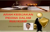 ARAH KEBIJAKAN PIDANA DALAM RUU KUHPseminar.ipkemindo.com/wp-content/uploads/2018/04/Nasir-Djamil-Arah... · bagian deklarasi kemerdekaan hukum . kuhp baru yang merdeka penghapusan
