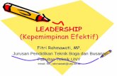 LEADERSHIP (Kepemimpinan Efektif) - staffnew.uny.ac.idstaffnew.uny.ac.id/upload/132296048/pendidikan/Komunikasi... · •Model ini membutuhkan kepemimpinan yg sangat kuat krn sgt
