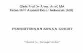 Oleh: Prof.Dr. Armai Arief, MA Ketua MPP Asosiasi Dosen ...astri.budiluhur.ac.id/.../uploads/2011/09/Menghitung-angka-kredit.pdf · Menyampaikan orasi ilmiah pada acara wisuda sarjana/Dies