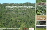 Hutan Desa dan Pembangunan Sosial Ekonomi Masyarakat … · Pemerintah Kabupaten Bantaeng, memprogramkan Pembangunan Hutan Desa secara bertahap di seluruh desa yang memiliki potensi