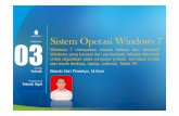 Sistem Operasi Windows 7 - modul.mercubuana.ac.idHari... · Operasi Dasar Windows 7 1. Memulai Windows 7 Hidupkan komputer anda, maka setelah semua system hardware di periksa akan