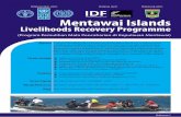 Dilaksanakan oleh: Didanai oleh: Didukung oleh: IDF · Objective Program Pemulihan Mata Pencaharian di Kepulauan Mentawai bertujuan untuk ... panen seperti proses fermentasi biji