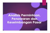 Analisis Permintaan, Penawaran dan Keseimbangan Pasaradydaryanto.staff.gunadarma.ac.id/.../3.+PERMINTAAN+DAN+PENAWARAN.pdf · Analisis Permintaan, Penawaran dan Keseimbangan Pasar.