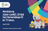 Mendukung ASIAN GAMES 2018di Hari Kemerdekaan RI · dimana INASGOC menfasilitasi arahan kreatif konsep lomba ... Nasional pelaksanaan Lomba Gapura ... sesuai tema perayaan HUT ke-73