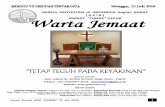 GEREJA PROTESTAN di INDONESIA bagian BARAT ( G P I B ) … · Dimohon agar Jemaat mempersiapkan diri di rumah dengan membaca Alkitab yang akan menjadi dasar khotbah serta mempelajari