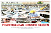 September 2014 E-PAPER DINPERINDAGdisperindag.jatengprov.go.id/content/files/Pengembangan Industri... · di Balai Pengembangan SDM dan Produk IKM Dinperindag Jateng di Jalan Tambak