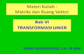 Materi Kuliah : Matriks dan Ruang Vektordinus.ac.id/repository/docs/ajar/Slide_Matrik_P7...3. Matriks Transformasi Contoh : Jika Diketahui T : Rn Rn merupakan Transformasi vektor Linier,