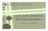Mohammad Iqbal KULIAH UMUM : Trend Sistem Operasi Masa ... · CARA KERJA SISTEM OPERASI ... Operating System Market Share March, 2010. Mohammad Iqbal SISTEM OPERASI, APA ... • Analytical